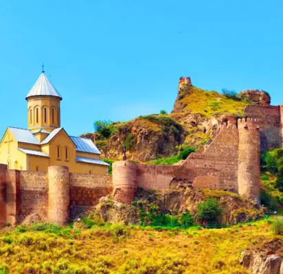 Narikala Fortress in Tbilisi city of Georgia