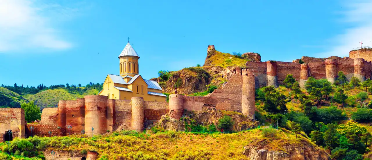 Narikala Fortress in Tbilisi city of Georgia