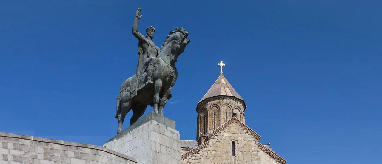 Monument of King Vakhtang Gorgasali The greatest kings of Georgia