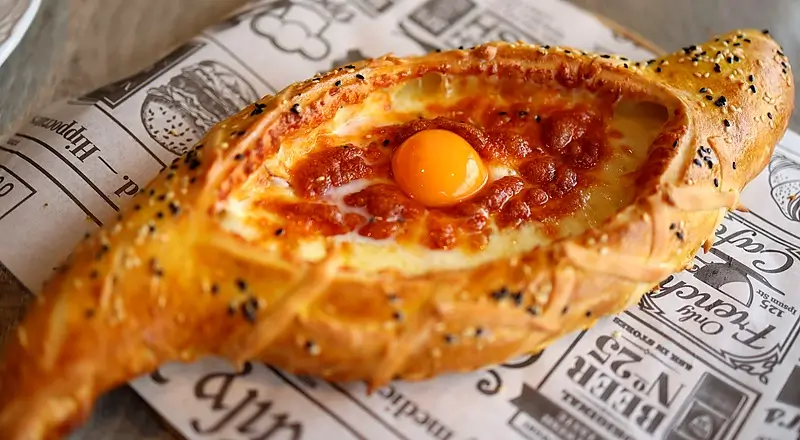 Adjarian khachapuri cheese bread — Tbilisi food guide