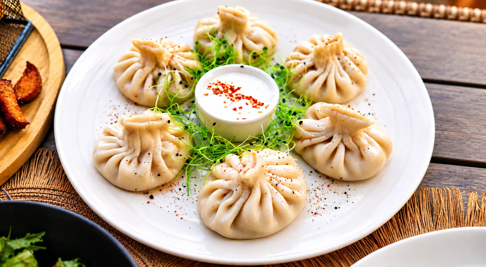 Traditional Georgian khinkali dumplings — Tbilisi food guide
