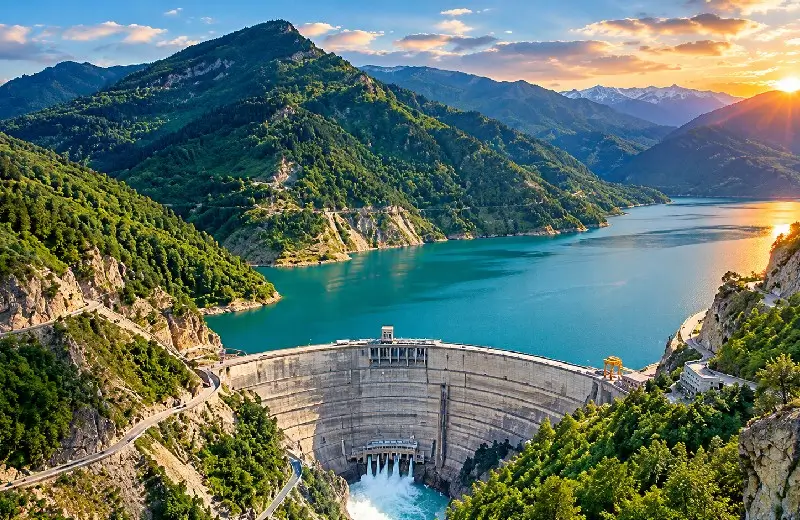 Enguri Dam on the way to Mestia — Mestia travel guide